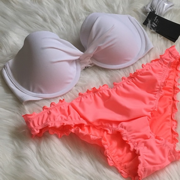 Ruffle Cheeky Bandeau Bikini - Picture 2 of 5